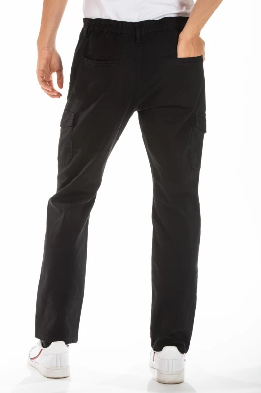 Pantaloni cargo stretch Fibreflex® ECARGO NERO