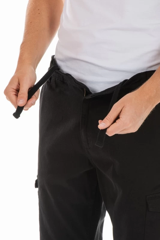 Pantaloni cargo stretch Fibreflex® ECARGO NERO