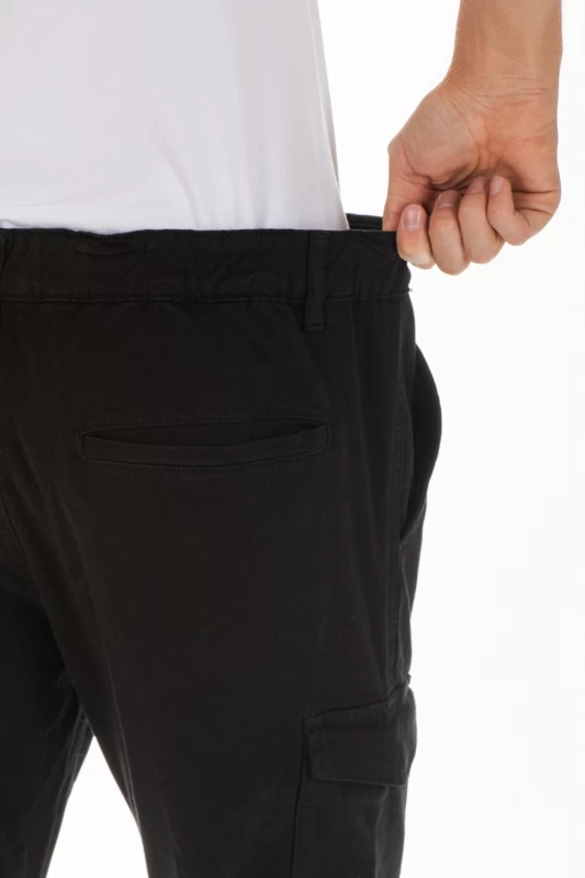 Pantaloni cargo stretch Fibreflex® ECARGO NERO