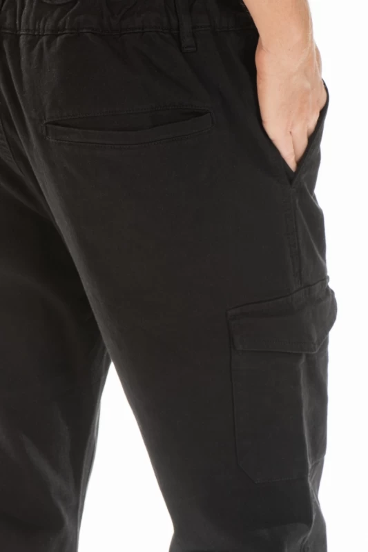 Pantaloni cargo stretch Fibreflex® ECARGO NERO