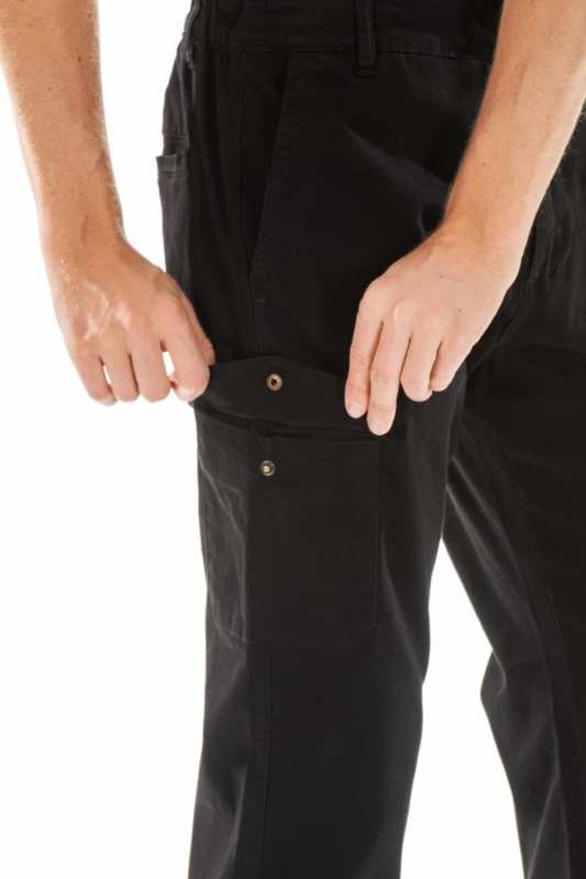 Pantaloni cargo stretch Fibreflex® ECARGO NERO