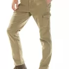 Pantaloni cargo stretch Fibreflex® ECARGO BEIGE