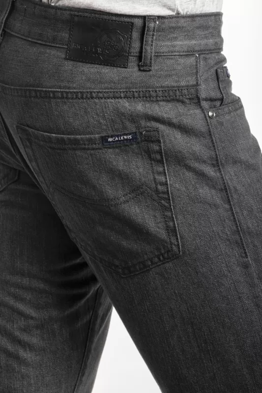 Jeans nero uomo 100% cotone PAULO