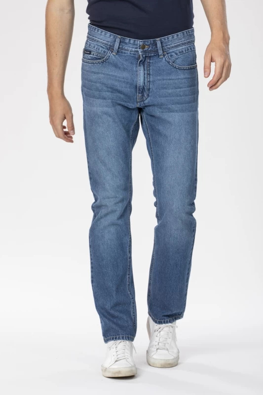 Jeans RL70 taglio dritto in denim leggero stone washed ABRAM