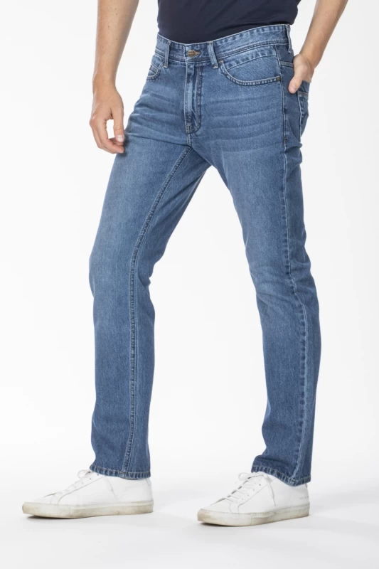 Jeans RL70 taglio dritto in denim leggero stone washed ABRAM