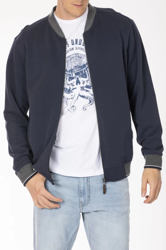 Bomber styled sweatshirt ADELMO