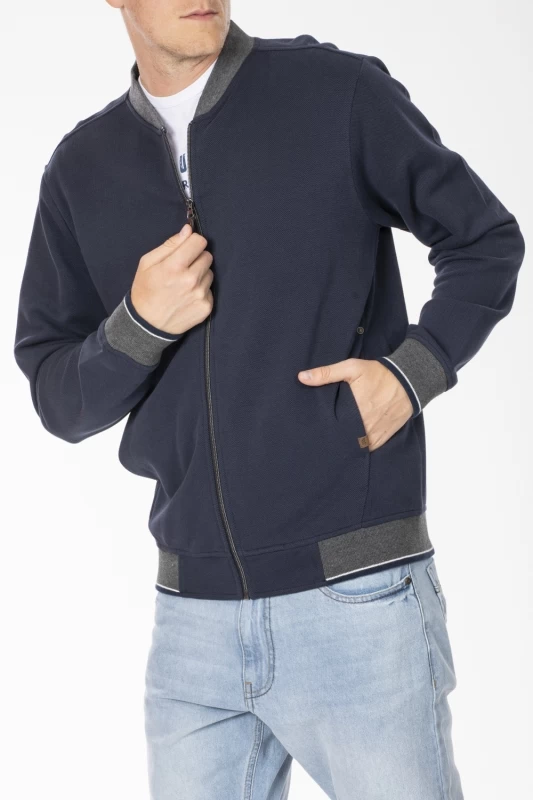 Bomber styled sweatshirt ADELMO