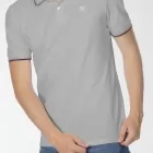 Polo in cotone piquet ASH GRIGIO