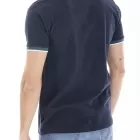 Embroidered polo shirt CALLUM BLUE