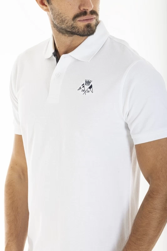 Polo in cotone piquet COEN BIANCO