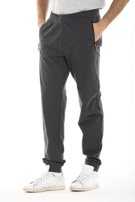 Pantalon style jogging en molleton GEROMO GRIS