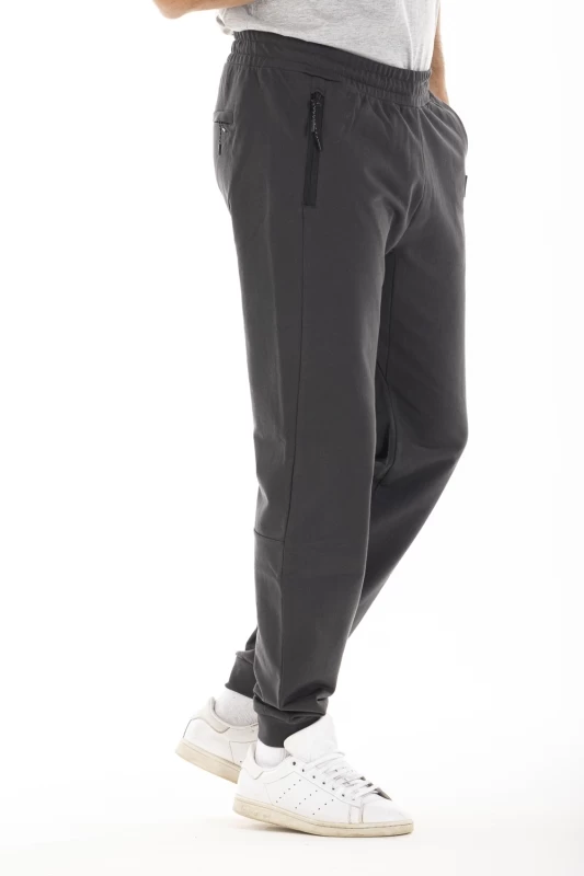 Pantalon style jogging en molleton GEROMO GRIS