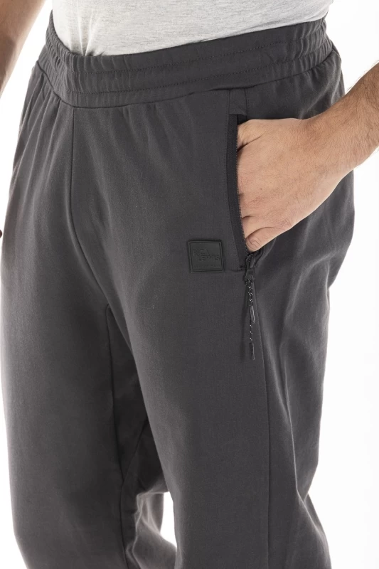 Pantalon style jogging en molleton GEROMO GRIS