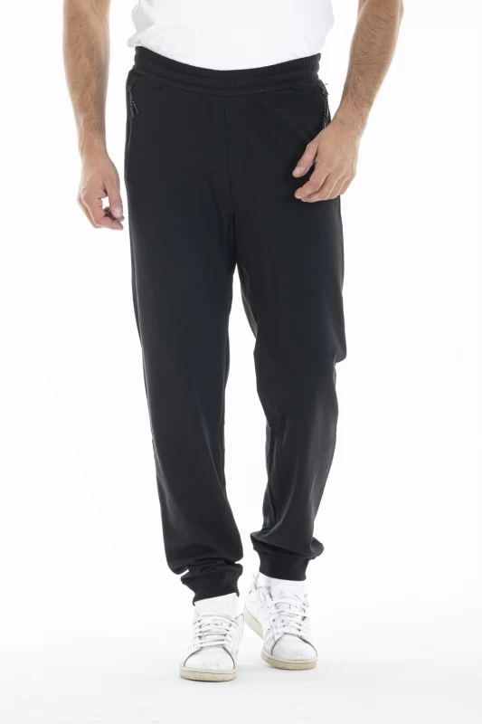 Pantalon style jogging en molleton GEROMO NOIR