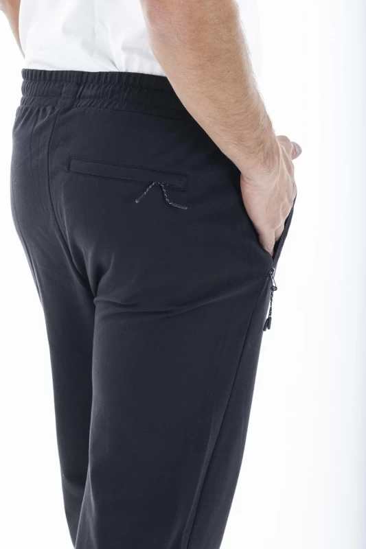 Pantalon style jogging en molleton GEROMO NOIR