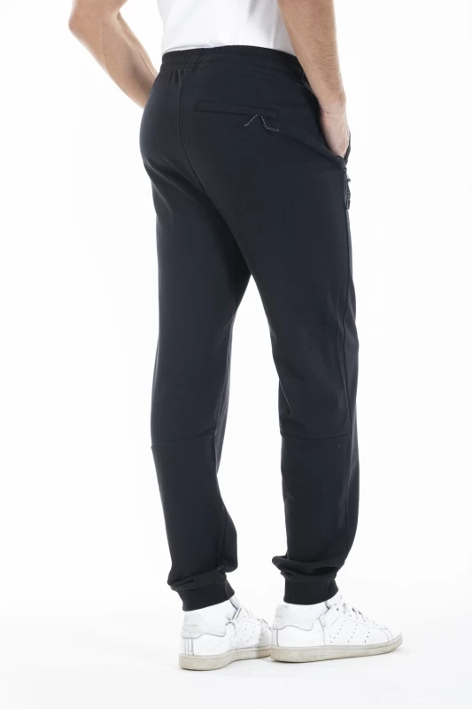 Pantalon style jogging en molleton GEROMO NOIR