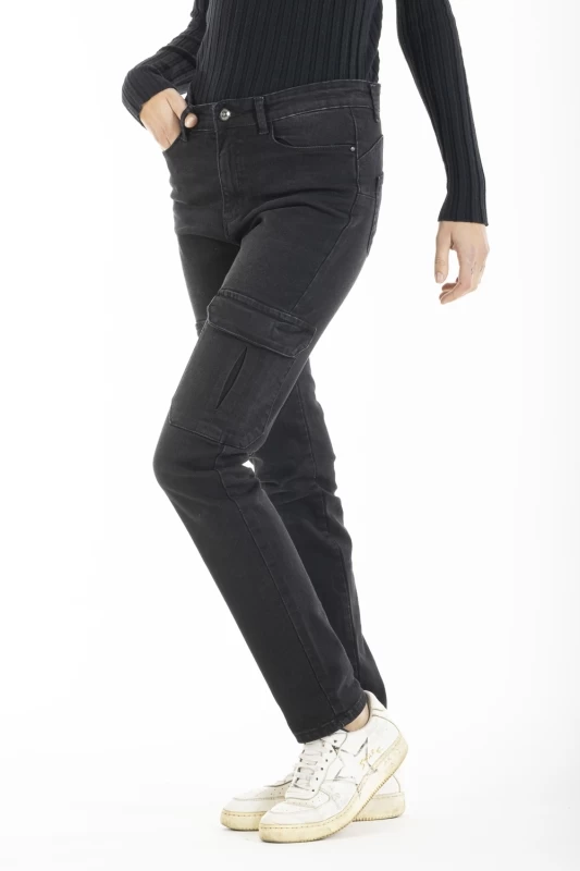 Jeans stretch cargo slim fit MOYRA