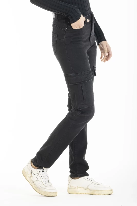 Jeans stretch cargo slim fit MOYRA