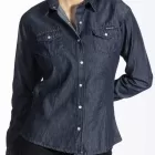  Camicia aderente in chambray ZOYB