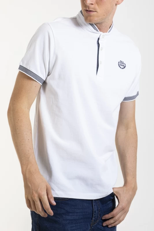 Mao style neck polo shirt FULVIO